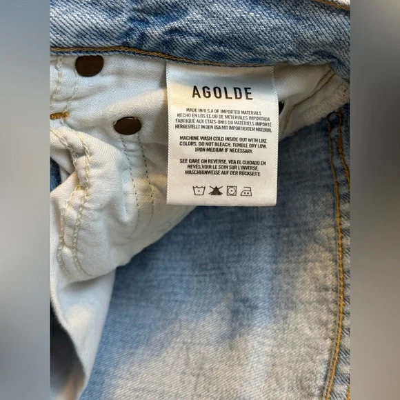 Agolde Riley High Rise Straight Crop - Picture 8 of 16